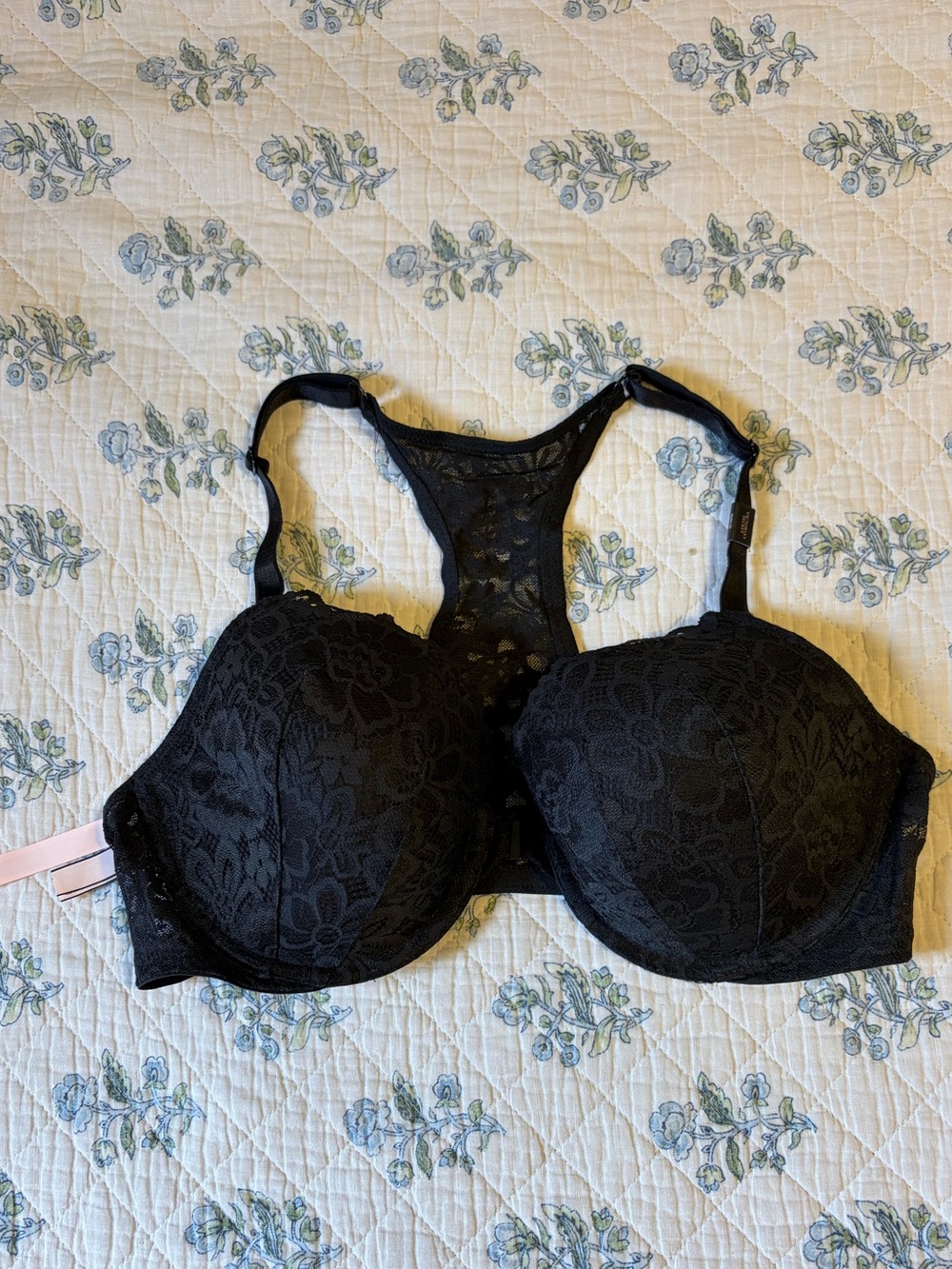 Victoria's Secret Black Lace Racerback Push-Up Bra